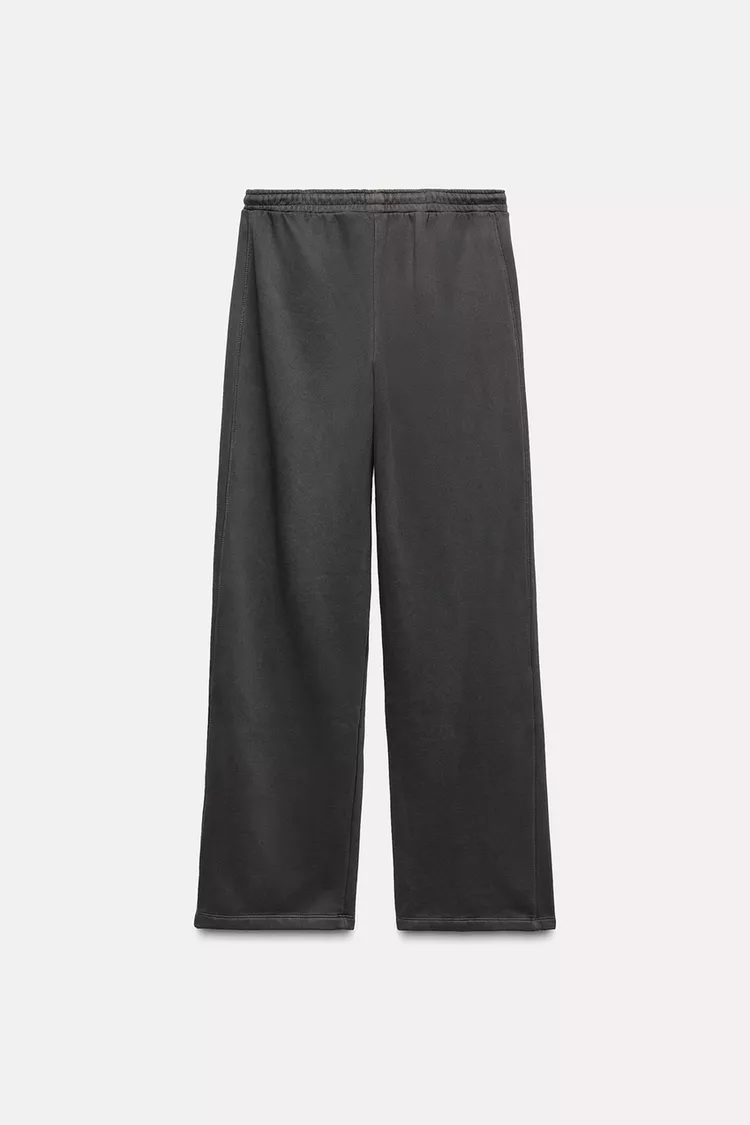 PANTALON LARGE EN MOLLETON